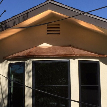Custom Copper French Window Awning