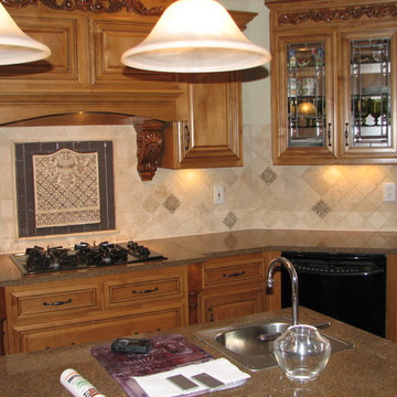 Christine's Travertine Backsplash