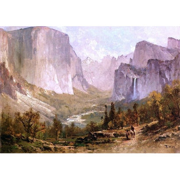 Thomas Hill Yosemite Valley 18"x27" Premium Canvas Print