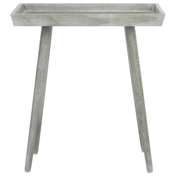 Roz Tray Accent Table, Slate Gray