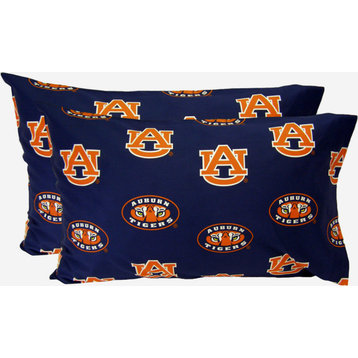 Auburn Tigers Pillowcase Pair, Solid, Includes 2 Standard Pillowcases, Standard