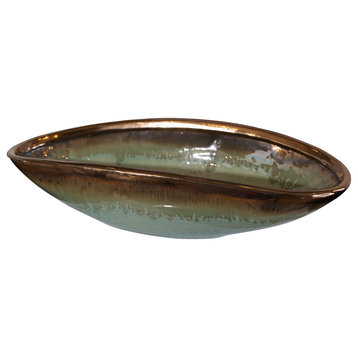 Iroquois Green Glaze Bowl