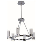 Maxim Lighting International - Sync 6-Light LED Chandelier, Polished Chrome - Shed some light on your next family gathering with the Sync LED Chandelier. This 6-light chandelier is beautifully finished in polished chrome and will match almost any existing decor. Hang the Sync LED Chandelier over your dining table for a classic look, or in your entryway to welcome guests to your home.