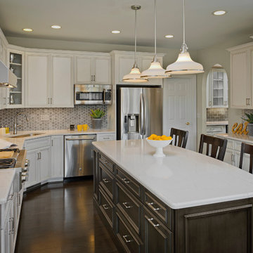 Functional and stylish kitchen, living and dining rooms