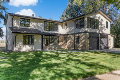 Inspiration for a contemporary exterior home remodel in Denver