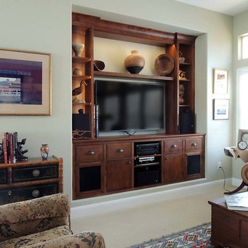A /V Niche Built In Cabinets