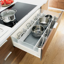 Blum ORGA-LINE for Pots & Lids - Kitchen Drawer Organisation - Cabinet & Drawer Organisers
