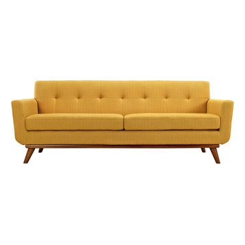 Engage Upholstered Fabric Sofa, Citrus