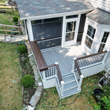 Moisture Shield Elevate Alpine Gray Screened Porch and Deck