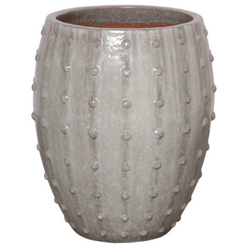 Round Stud Pot, Large Gray 20x26