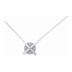 Floating Hands Clock - silver - Clocks