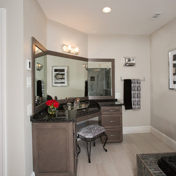 Modern Master Bathroom Remodel with it's own Infrared Sauna in Alexandria VA