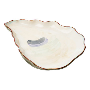 Seaside Oyster Plate, Large, Set of 2