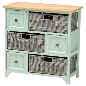 Miette Two-Tone 3-Drawer Storage Unit With Baskets