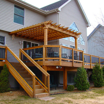 Custom Cedar Deck And Pergola