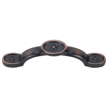 Hardware House 3" Texas Star Cabinet Pull, Classic Bronze