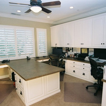 High Ceiling Converted to Home Office