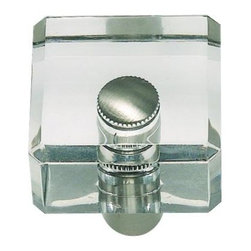 Atlas Homewares Optimism Collection Lucite & Brushed Nickel Square Cabinet Knob - Cabinet And Drawer Knobs