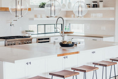Inspiration for a coastal kitchen remodel in San Diego