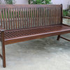 Wood 3-Seater Contemporary Patio Bench