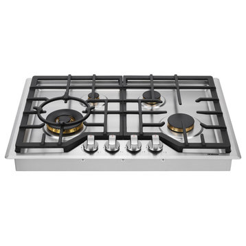 Robam 20,000 BTU Cooktop with Brass Burners, 30, 4 Burners