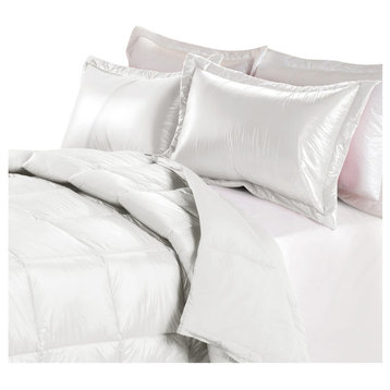 PUFF Packable Down Indoor/Outdoor Water Resistant Comforter, White, Full/Queen