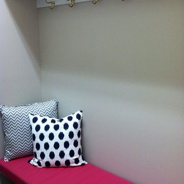 Cute Hot Pink Mudroom Bench Cushion