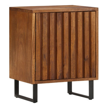 vidaXL Bedside Cabinet 15.7"x11.8"x19.6" Solid Mango Wood
