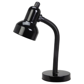 Lite Source Desk Lamp, Black, 60w