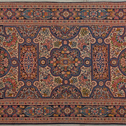 Antique Persian Sanandaj rug 4'3 X 6'6 - Area Rugs