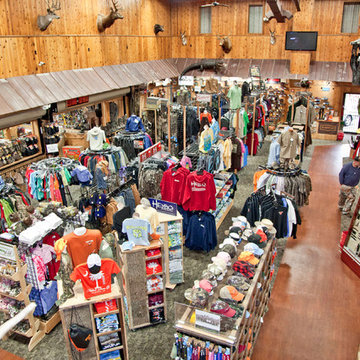 A Sporting Goods Destination Features Reclaimed and Natural Materials