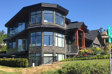 Inspiration for a modern exterior home remodel in Vancouver