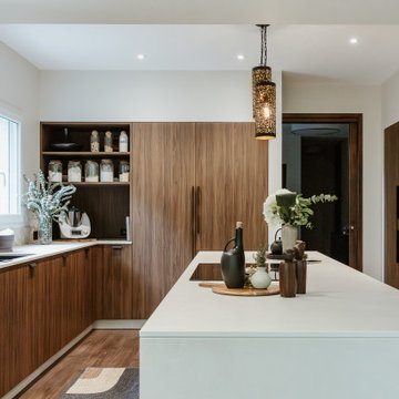 Extension d'une cuisine au style Wabi Sabi