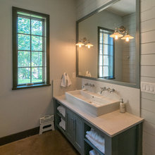 Maine Camp style bathroom/bedroom