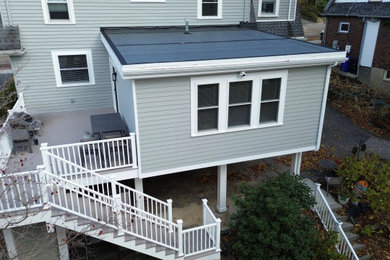 Inspiration for a contemporary home design remodel in Boston