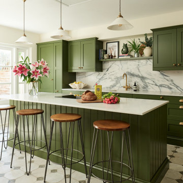 Timeless Green Shaker Kitchen