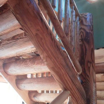 Log Stairs