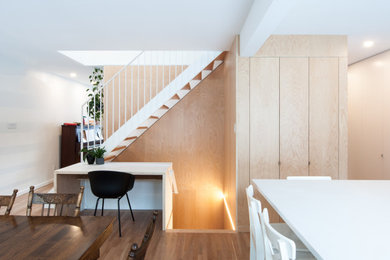 Example of a trendy home design design in Montreal