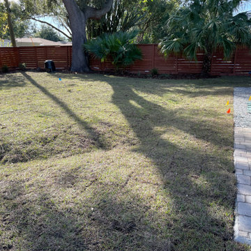 Landscape Design and Drainage Project in Orlando Fl