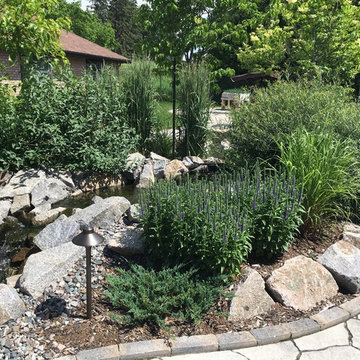 Retirement home pond & entrance