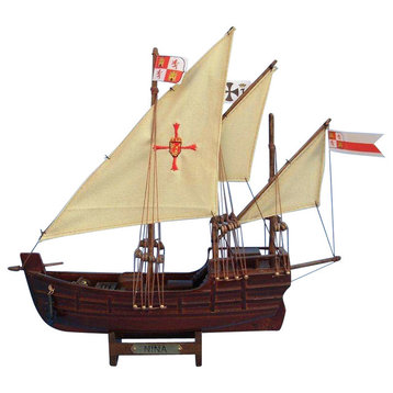 Wooden Nina Model Ship, 12"