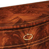 Clean & Classic Biedermeier Demilune Cabinet - Light Antique Mahogany