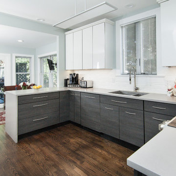 Historic Four Square Renovation Kitchen