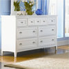 Beaumont Lane 7 Drawer Double Dresser in Painted White