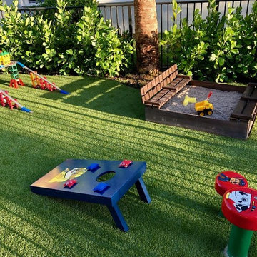 Custom Playground with Artificial Turf