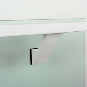 White Handrail Brackets