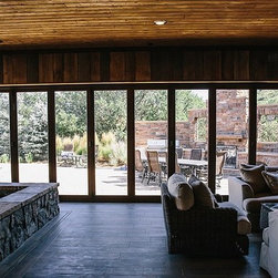Lone Tree Rustic Home Wood Windows/Doors Project - Patio Doors