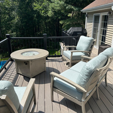 Westminster, MA Multi-level Trex Transcend Lineage Biscayne Deck