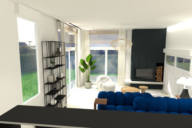 Exemple d'un salon tendance.