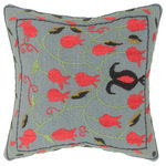 Bareens Designer Rugs - Tribal Pye Kilim Suzani Handmade Pillow - Embellish your home with this timeless casual chic handmade Suzani Embroidered pillow made with gorgeous soft luxurious color pallet and an intricate design. Handmade pattern with beautiful color combination and unique majestic intricate design this handmade pillow is a mesmerizing addition to any d�cor. An intricate design and exquisite coloration make this handmade pillow a standout piece in any decor.
